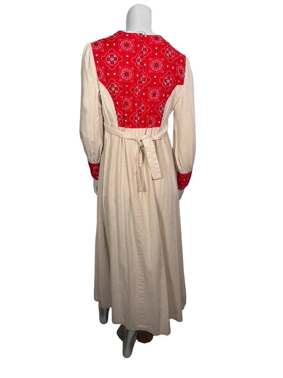Vintage 70s Cottagecore Gunne Sax Style Maxi Dress w … - Gem