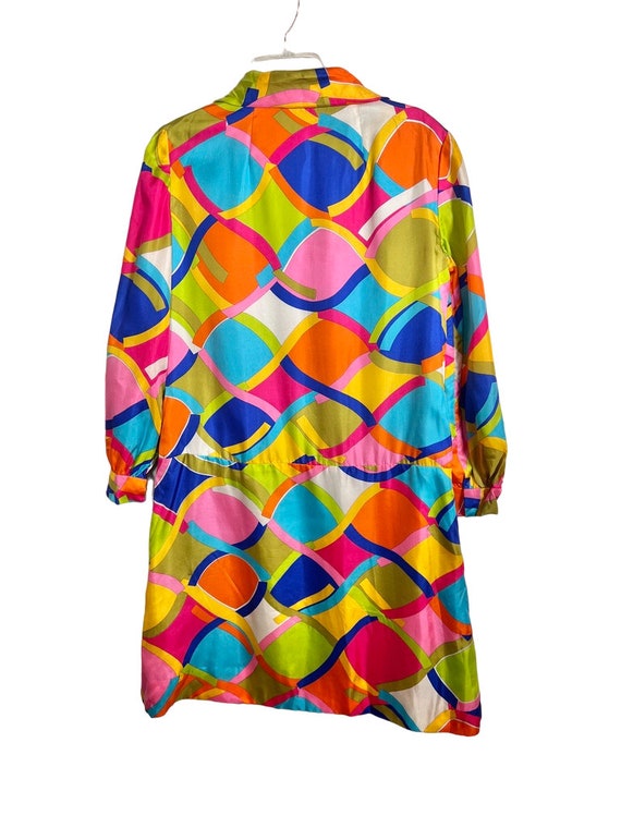 Vintage 1970s Designer BH Wragge Silk Psychedelic… - image 9