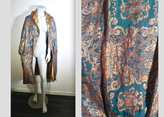 Gorgeous Vtg Metallic Brocade 1920s Flapper Opera