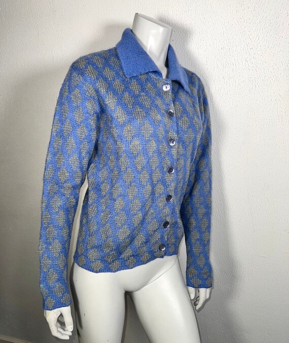 Vintage Mod 1960s Jantzen Mohair Cardigan - image 3