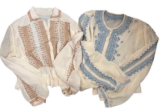 Beautiful Vintage 20s To 30s Hungarian Embroidere… - image 8