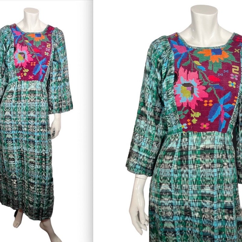 Handmade Guatemalan Dress in Azul