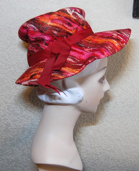 I Magnin Vintage 1960s does 20s Wide Brim Brushst… - image 1