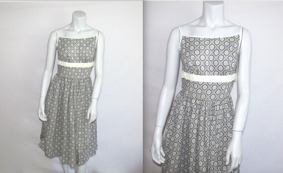 Cute Vintage Miss Trude Jr 1950s Black & White Sl… - image 1