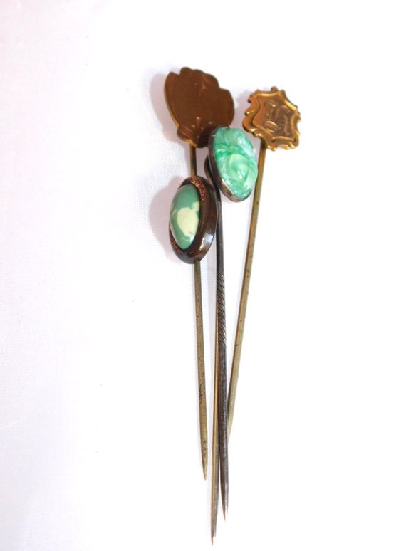 Collection of 4 Victorian & Edwardian Stickpins - image 3