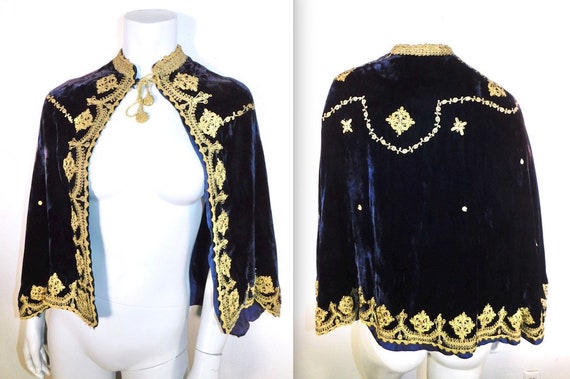 Antique 1920s Palestinian Wedding Cape in Gorgeous