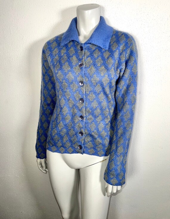 Vintage Mod 1960s Jantzen Mohair Cardigan - image 2