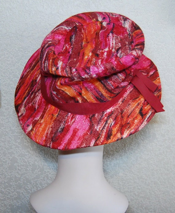 I Magnin Vintage 1960s does 20s Wide Brim Brushst… - image 4