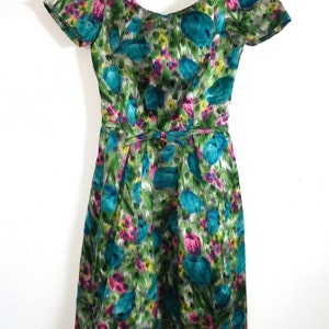 Gorgeous 1950s Suzy Perette Textured Silk & Velvet Floral - Etsy