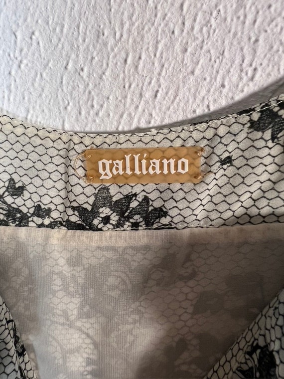 Vintage Y2K Galliano by John Galliano Lace Print … - image 6