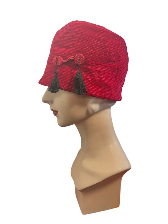 Vintage Noreen Fashions 50s does 20s Velvet Cloche