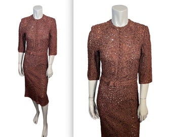 Fantastic Unworn 1940s Glengyle Ribbon Dress w Original Tags S M