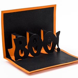 3D Pop Up Ghost Card: Spooky Halloween Boo Greeting
