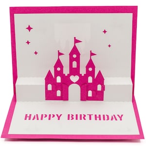 Castle Fairytale 3D Pop Up Happy Birthday Card for Enchanting Princess-Loving Girls, Nieces & Granddaughters