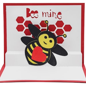 Beekeeper Pop Up Valentine Card with Adorable Design - Unique Gift for Honey Lovers and Sweethearts, Apiary Apiarist