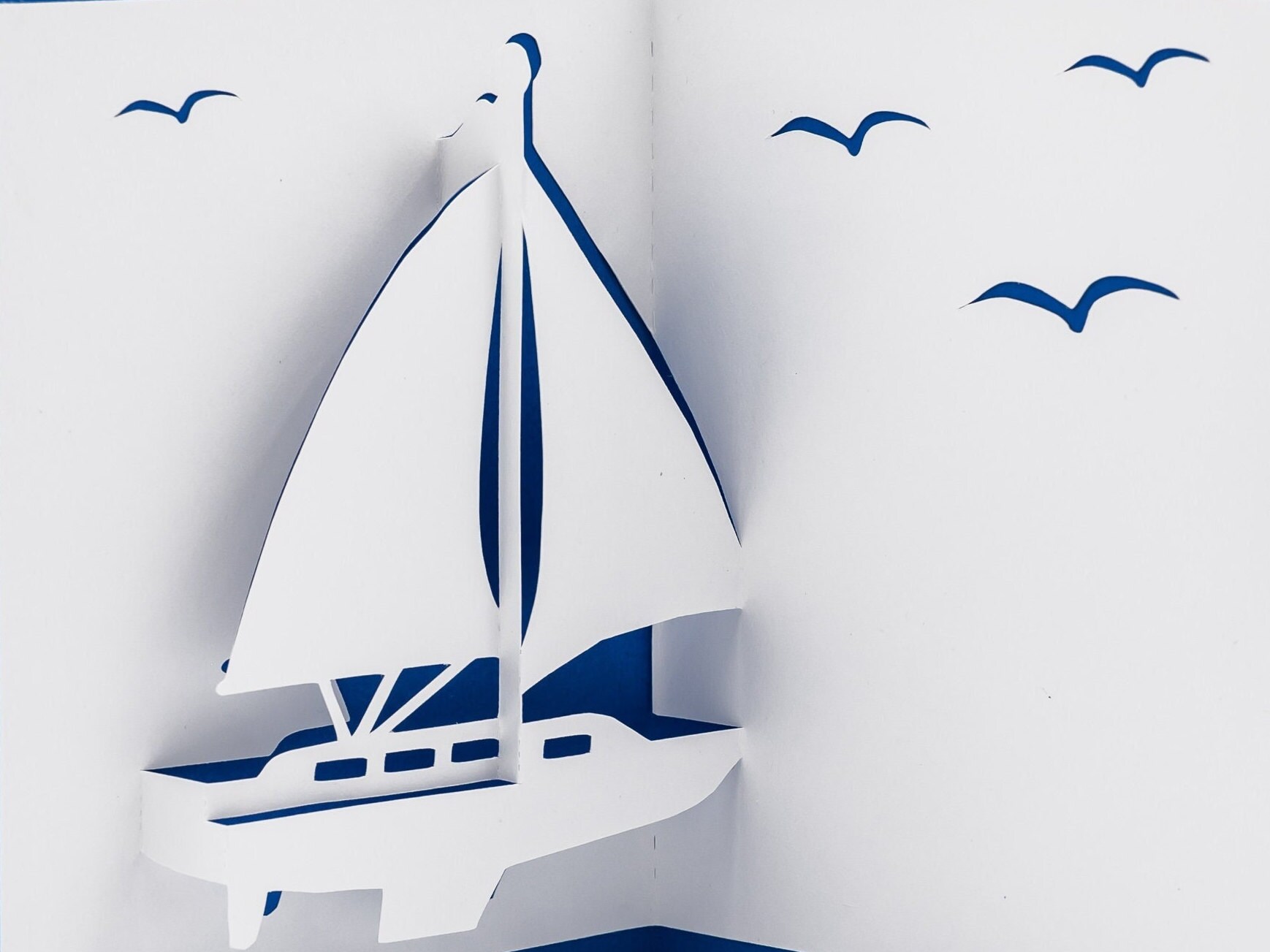 Biglietto Auguri 3d Biglietto Pop-up Barca A Vela - 3D, Ideale Per Inviti O Regali 1248114