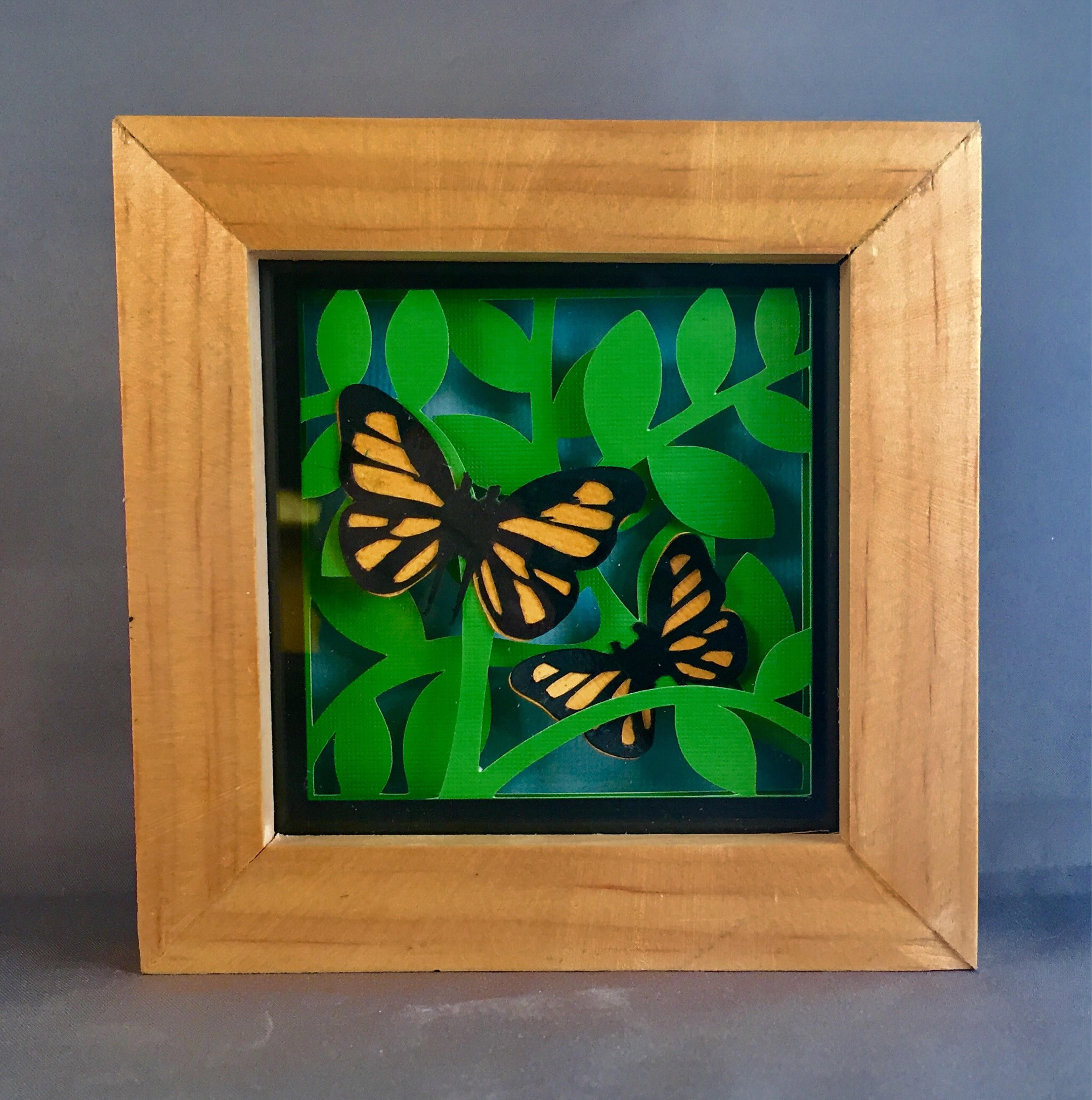 Shadow Boxes Wall Decor Papercutting Butterfly Wall Art Papercuts