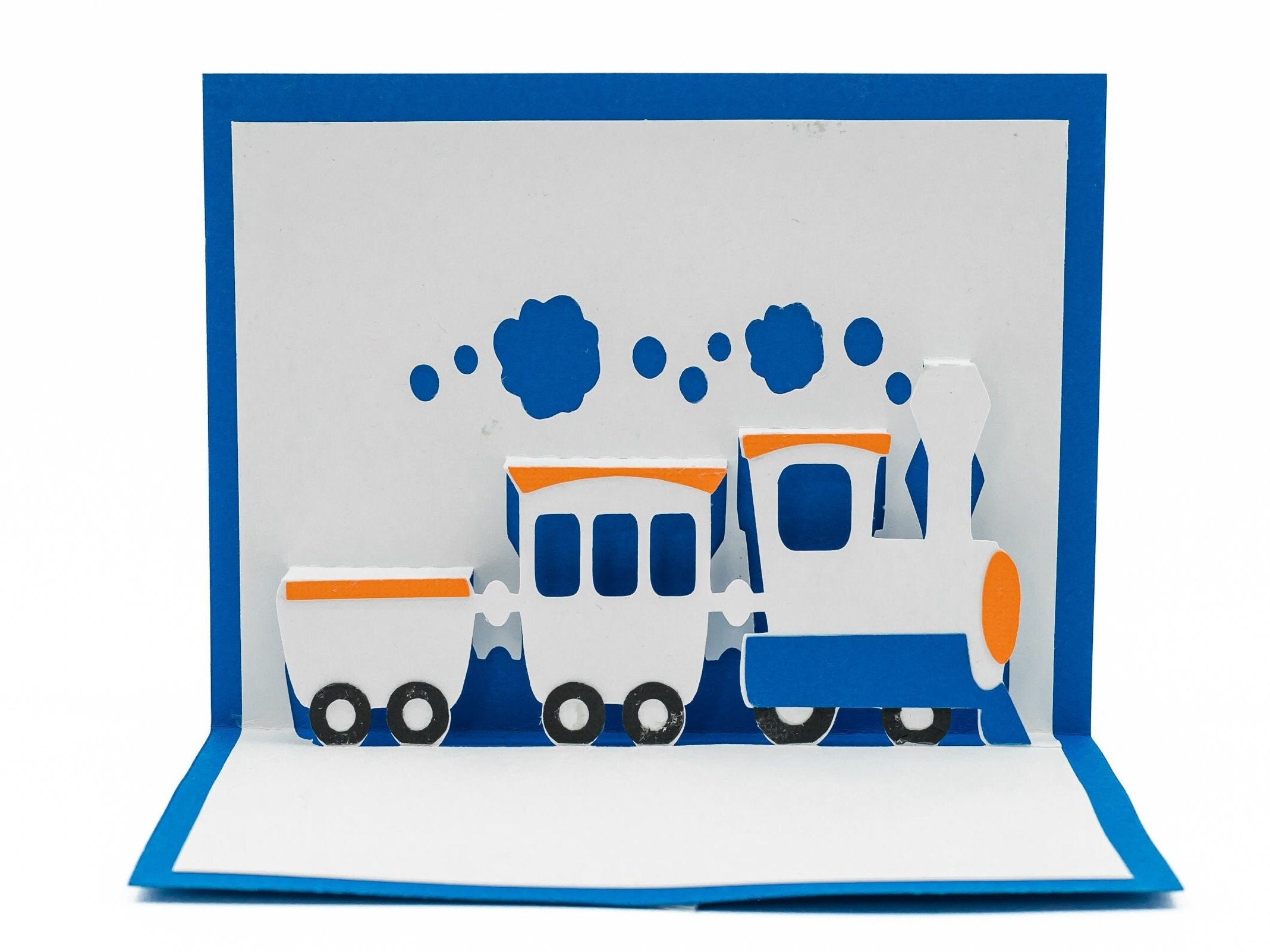 Choo Choo Train Pop up 3D Greeting Card