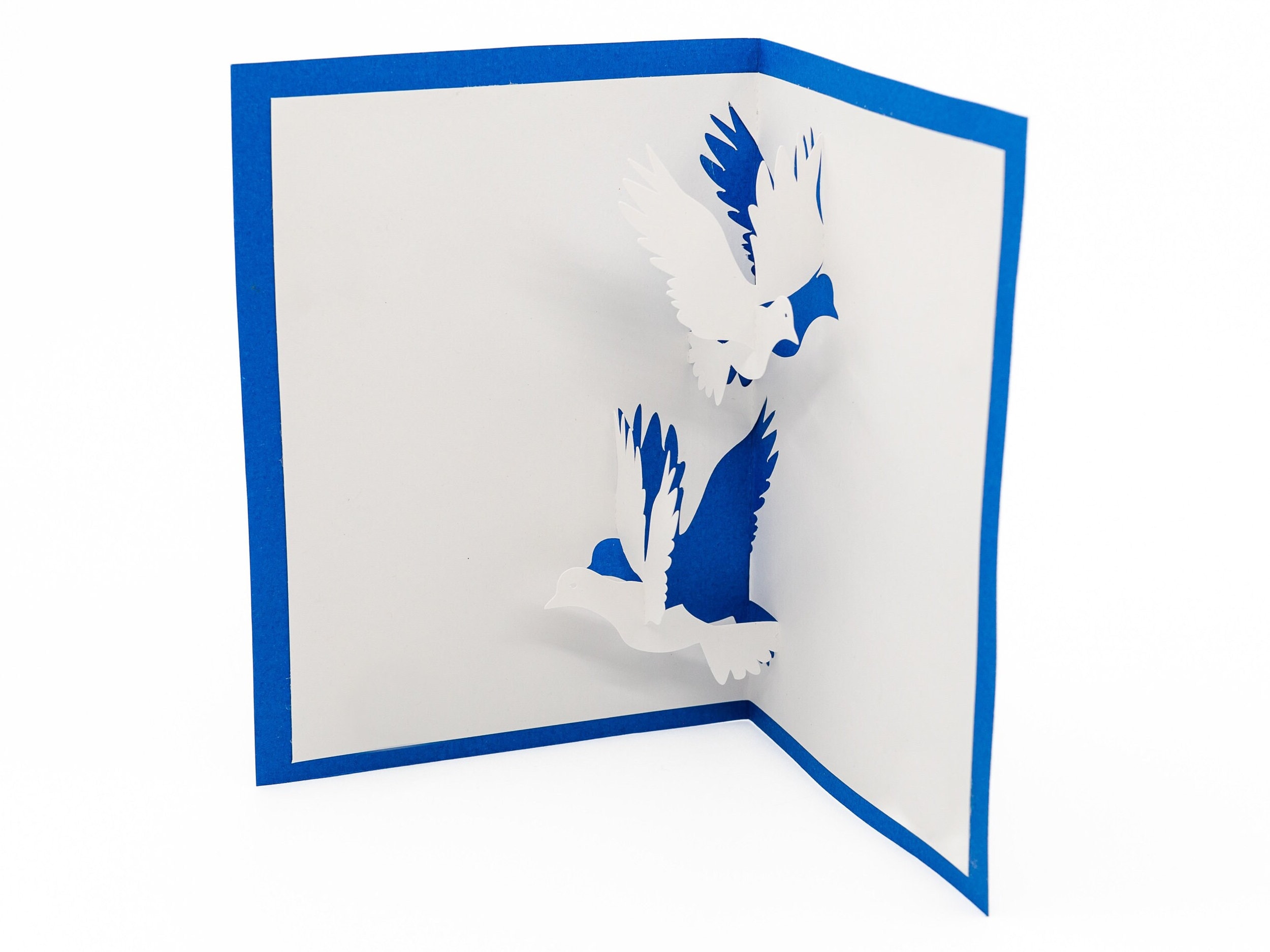 LINPOPUP® Biglietto pop-up per comunione, ragazzo [NUOVO!] – Biglietto di auguri 3D, biglietto di invito o regalo in denaro per cresima, battesimo, N316 (blu