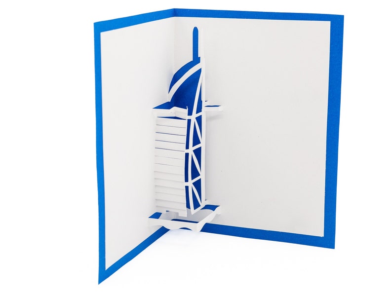 Burj Al Arab Hotel Pop up 3D Greeting Card Dubai United Arab Etsy