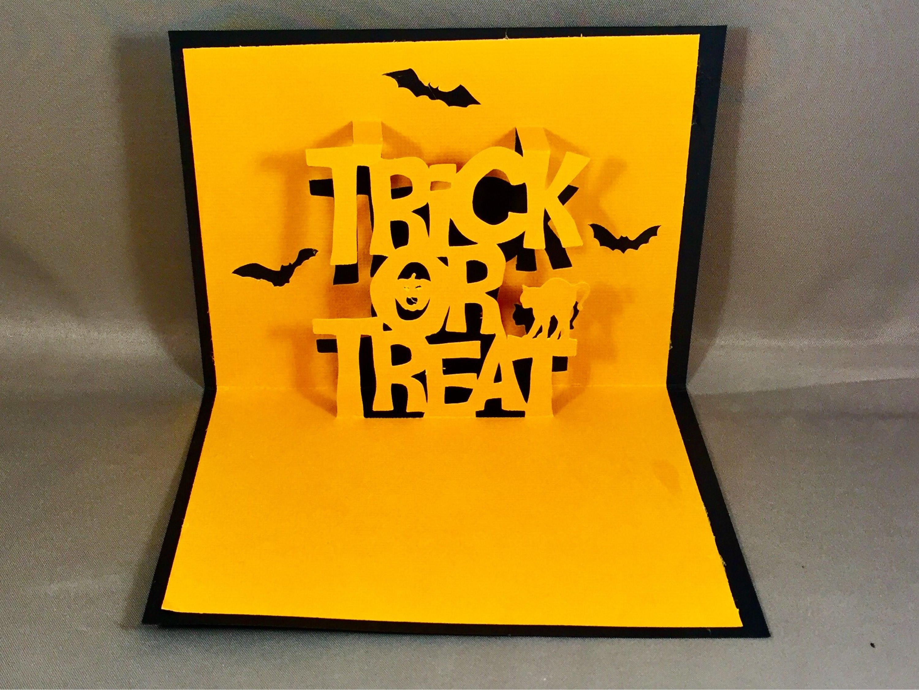 Toys Hobbies AIT Greeting Card HALLOWEEN CASTLE Handmade 3D Foldable 