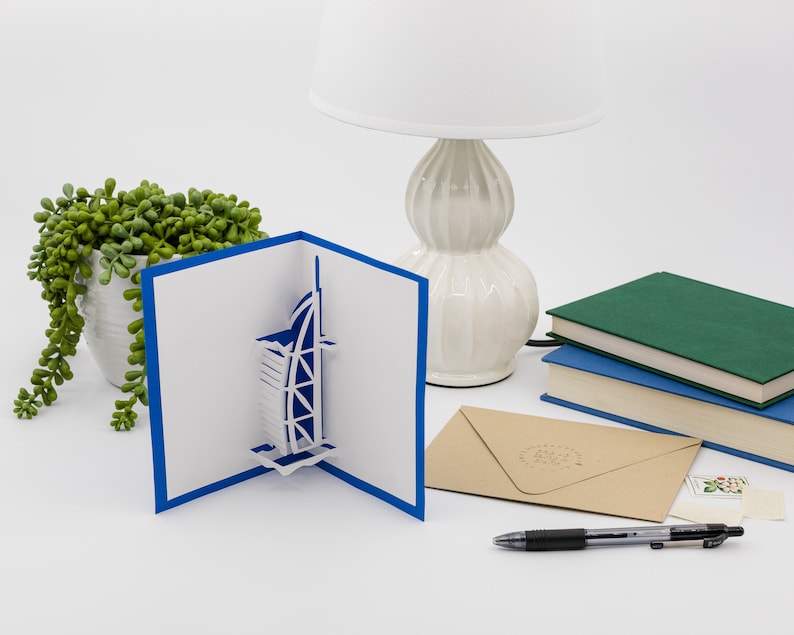 Burj Al Arab Hotel Pop up 3D Greeting Card Dubai United Arab Etsy