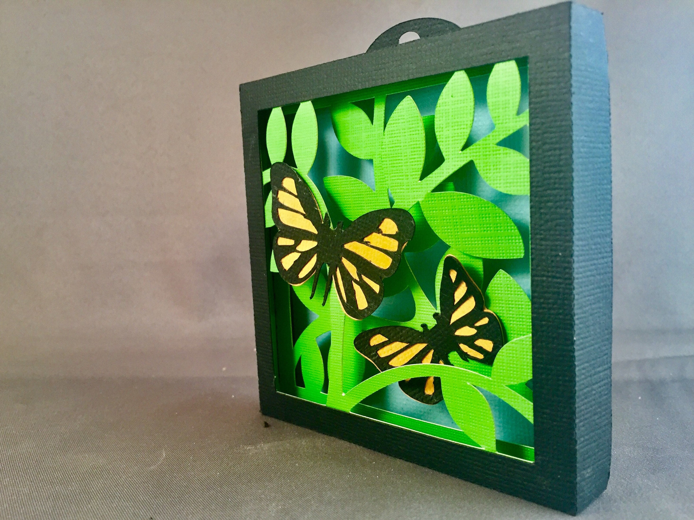 Shadow Boxes Wall Decor Papercutting Butterfly Wall Art Papercuts