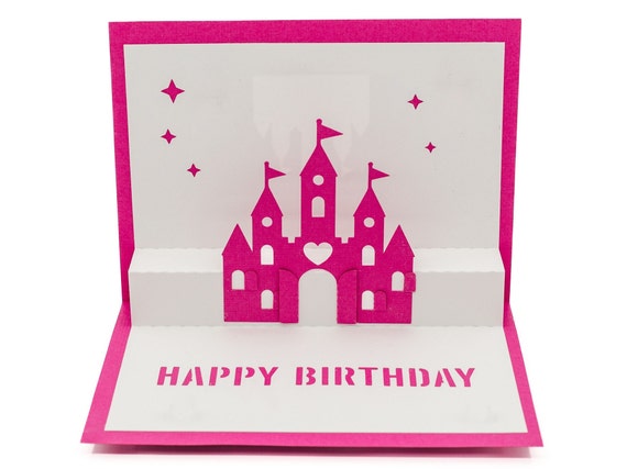Biglietto Di Auguri Pop-Up 3D Con Palloncini E Torta – Con Busta E Cartoncino Messaggio, Per Compleanno