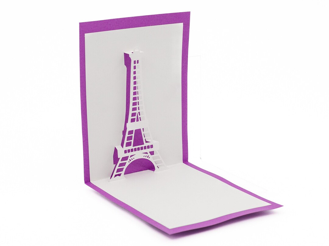 Carte Félicitations Paris Carte Pop-up 3D Paris Je T'aime - Cadeau Romantique Tour Eiffel Avec Enveloppe Carte Anniversaire Voyage