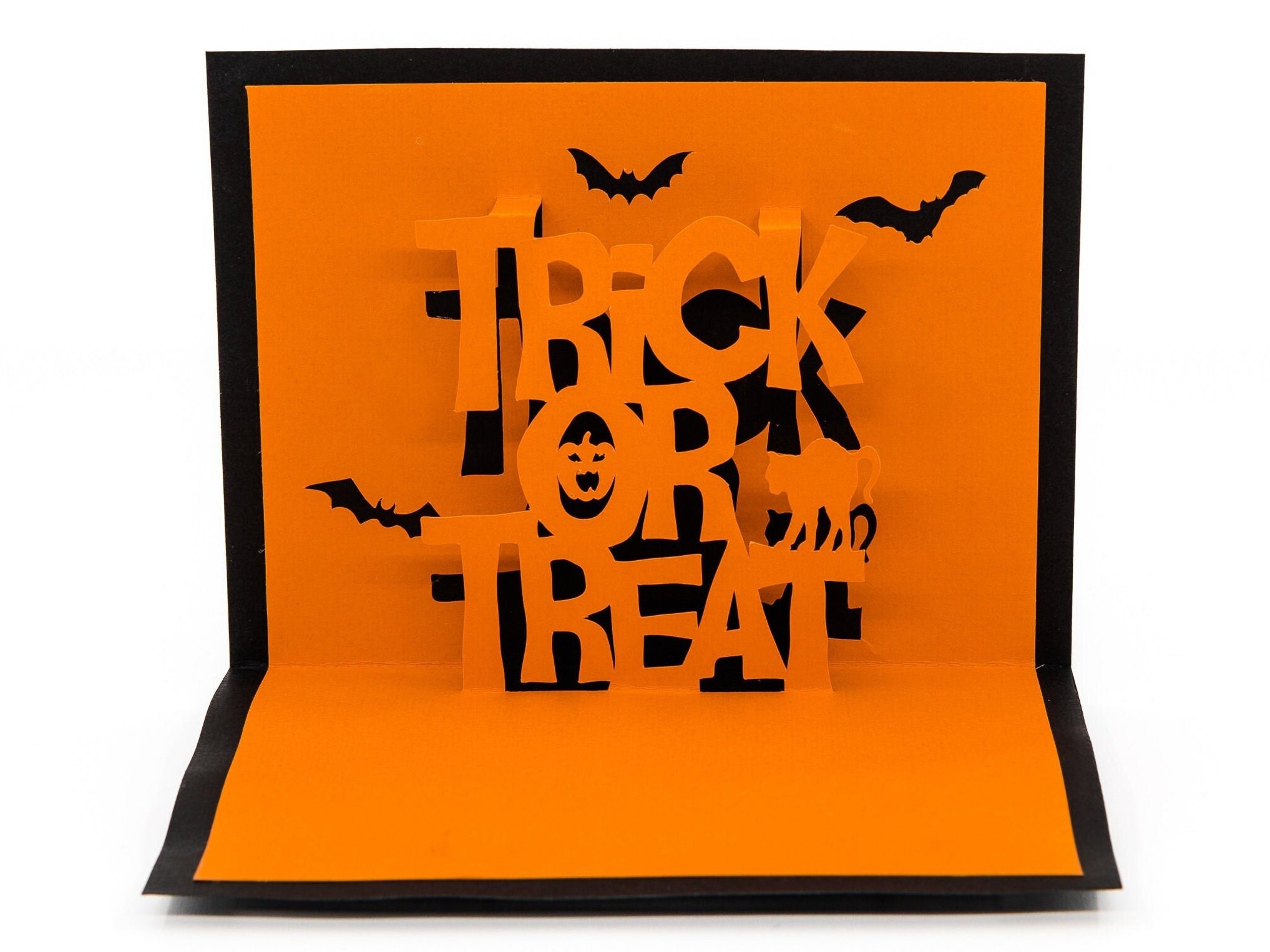 Haunted House Pop-up Card Template | Halloween Pop-up Card Template - So Fontsy