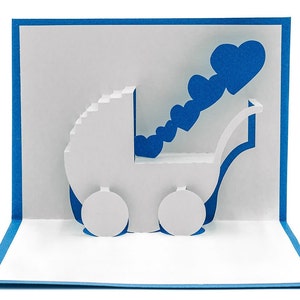 Carte pop-up 3D pour faire-part de naissance pour les nouveaux parents : sexe, félicitations, cadeau de fête personnalisé pour une nouvelle maman
