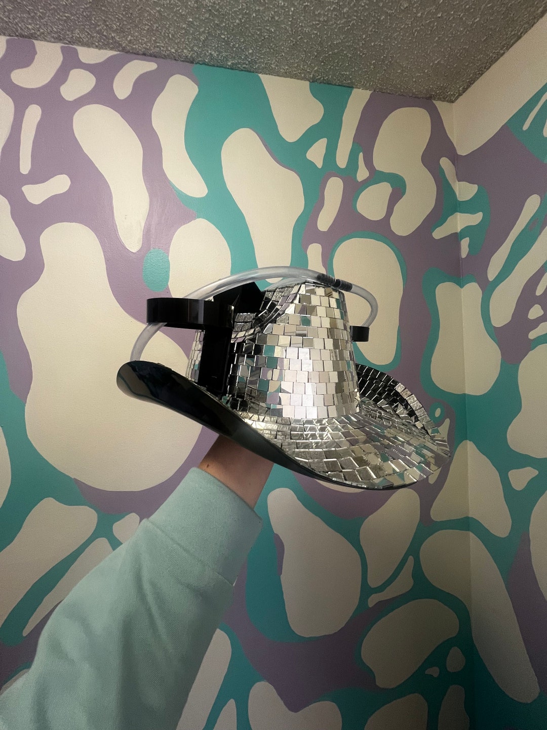 Disco Mirror Cowboy/cowgirl Beer Helmet - Etsy