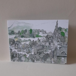 Carte de voeux - Ambleside - Région des lacs