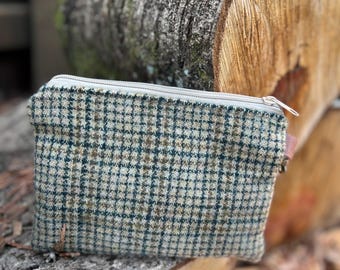 Wool Zip Pouch | Canvas Lined Organizer | Handmade in Portland, Oregon