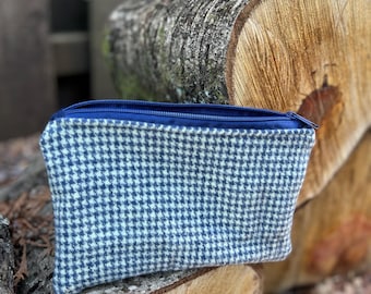 Wool Zip Pouch | Canvas Lined Organizer | Handmade in Portland, Oregon