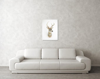 ART PRINT - Painted Deer Fine Art Print