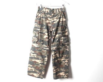 vintage REAL tree CAMO youth medium CAMOUFLAGE cargo pants -- youth size 12