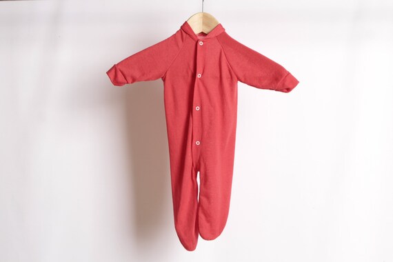 red newborn onesie