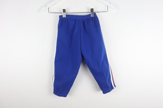 vintage BLUE & red SWEATPANTS kids vintage 1980s … - image 4