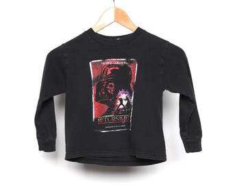 vintage STAR WARS return of the JEDI youth size small vintage 80s comic book long sleeve t shirt -- Size 7 youth listed