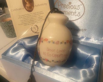 Precious Moments Vintage Hanging Figurine W/Tassle