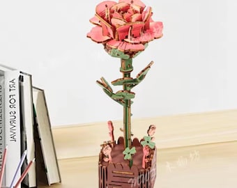 3D Wooden Floral Puzzle to assemble
