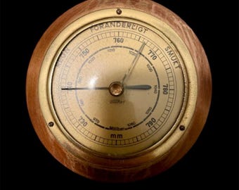 Lovely Vintage Collectible Fischer Aneroid Barometer