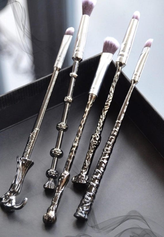 Magic Wand Makeup Brushes- 5 Piece Wizard Inspired Vegan Brush Set
