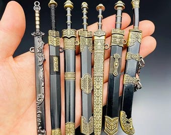 7 Sword and Sheath Keychain Collection