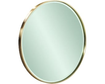 Howard Elliott Collection Emerald Mirror, Finely Cast Round Frame Design