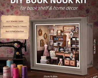 Miniatire DIY Model Design Book Nook Kits
