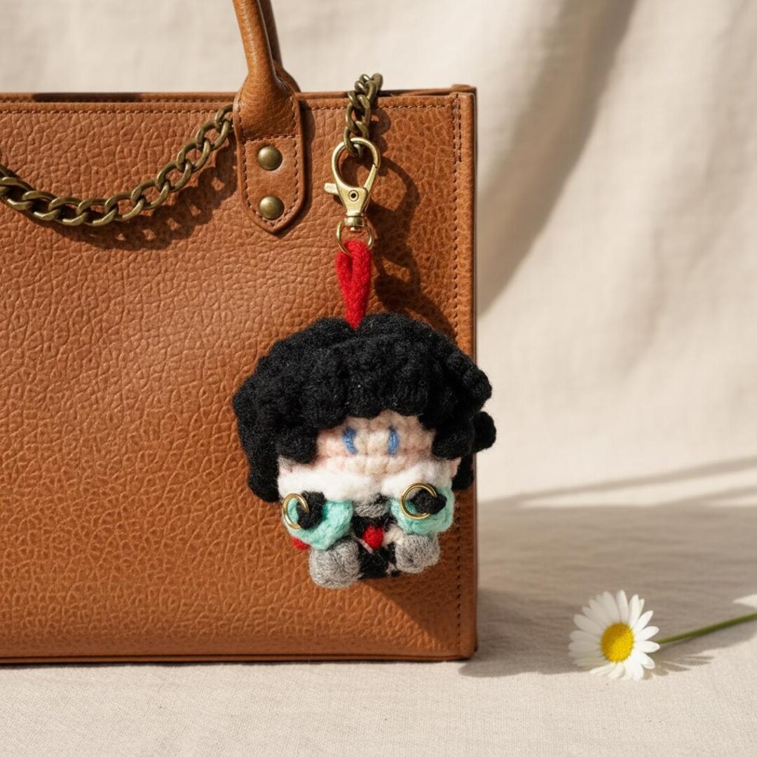 Jane Keychain Crochet Jane Doe Keychain | Zenless Zone Zero Bag Charm - Etsy