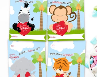 Printable Valentine Cards for Kids, Classroom Valentines, Kids Valentines Printable, Valentines Day Printable