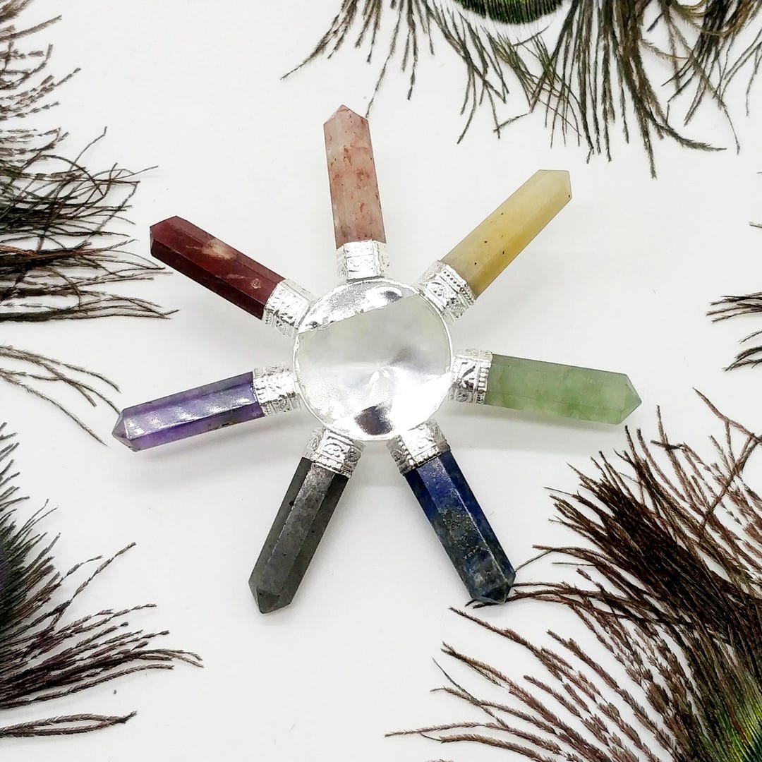 7 Chakra Crystal Energy Generator | Meditation Grid, Healing Stone ...